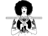Tattoo Nubian Goddess SVG Files For Cutting