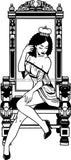 Afro Queen Goddess Melanin Nubian Glamour .SVG Cutting Files For Silhouette and Cricut