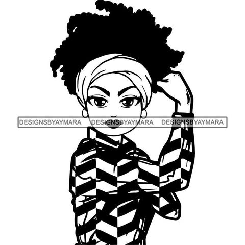 Afro Strong Classy Lola Flexing Believe in Yourself .SVG Cutting Files For Silhouette and Cricut and More!