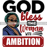 Strong Successful Afro Woman Quotes .SVG Cutting Files For Silhouette Cricut and More