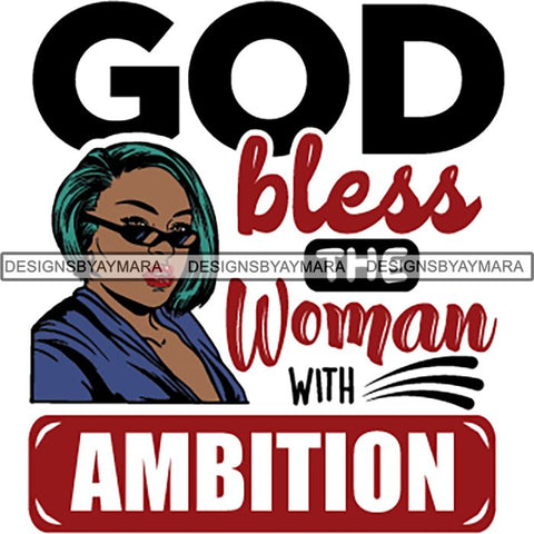 Strong Successful Afro Woman Quotes .SVG Cutting Files For Silhouette Cricut and More