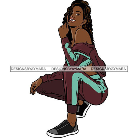 Fashion Diva Glamour Afro Classy Sexy Lady SVG PNG JPG Vector Files For Cutting and More