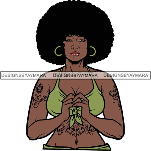 Afro Woman Goddess Diva Melanin Love Sensual .SVG Cut Files For Silhouette and Cricut and More!