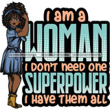 Afro Lola Strong Lady We can Do It Woman Power Flexing Arms Believe in Yourself Quotes .SVG Cutting Files For Silhouette and Cricut and More!