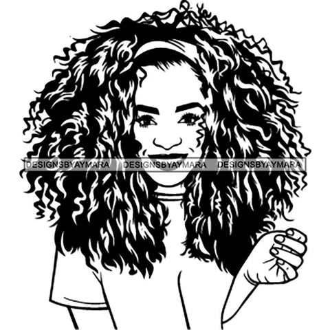 Afro Lady Black Goddess Melanin Dark Latina Morena SVG Files For Cutting and More!