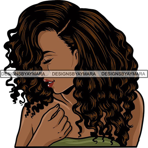 Afro Melanin Popping Nubian Queen SVG Cutting Files For Silhouette Cricut and More