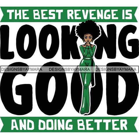 Afro Lola Boss Lady Quotes SVG Cutting Files For Silhouette Cricut and More