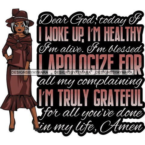 Afro Classy Lola Church Lady God Lord Quotes .SVG Clipart Vector Cutting Files For Circuit Silhouette Cricut and More!