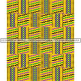 Kente African Pattern African American Culture PNG Print Files Not For Cutting