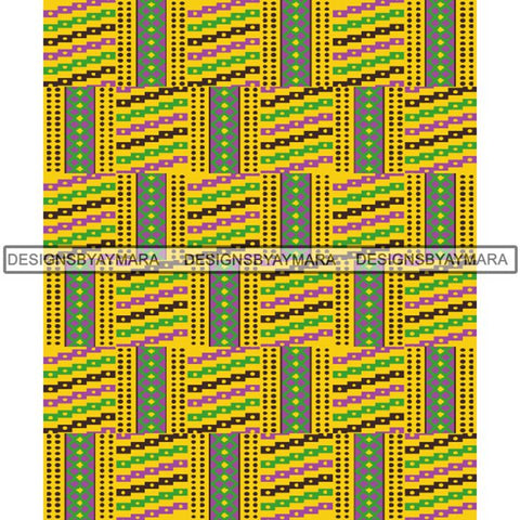 Kente African Pattern African American Culture PNG Print Files Not For Cutting