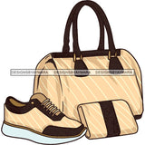 Purse Bag Shoes High Heels Glamour Luxury Fashion Shine SVG Clipart Vector Cutting Files