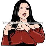 Attractive BBW Nubian Melanin Popping Beautiful African American Big Woman SVG Cutting Files