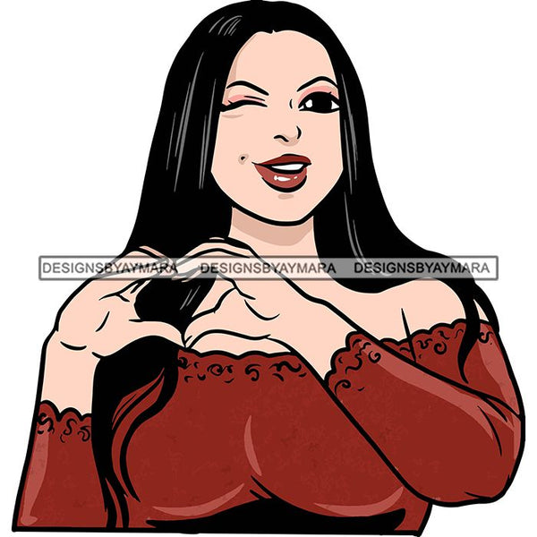 Attractive BBW Nubian Melanin Popping Beautiful African American Big Woman SVG Cutting Files