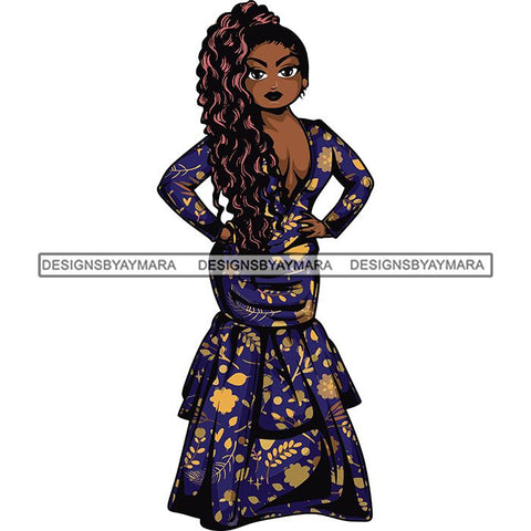 Afro Lola Boss Fashion Diva Glamour .SVG Cutting Files For Silhouette and Cricut and More!