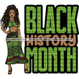 Afro Lola Black History Month Quotes .SVG Clipart Vector Cutting Files For Circuit Silhouette Cricut and More!