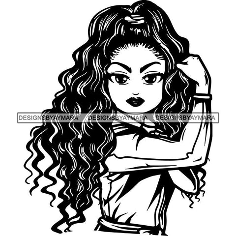 Afro Strong Classy Lola Flexing Believe in Yourself .SVG Cutting Files For Silhouette and Cricut and More!