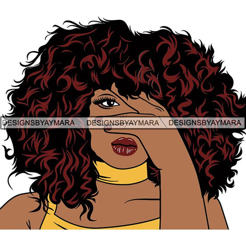 Afro Woman Goddess Diva Melanin Love Sensual .SVG Cut Files For Silhouette and Cricut and More!