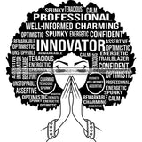 Afro Woman Praying Hair Quotes Educated Smart Queen SVG Cutting Vector Files Cricut Silhouette Best Price!