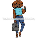 Lola Afro Beautiful Black Proud Woman .SVG Cutting Files For Silhouette and Cricut and More!