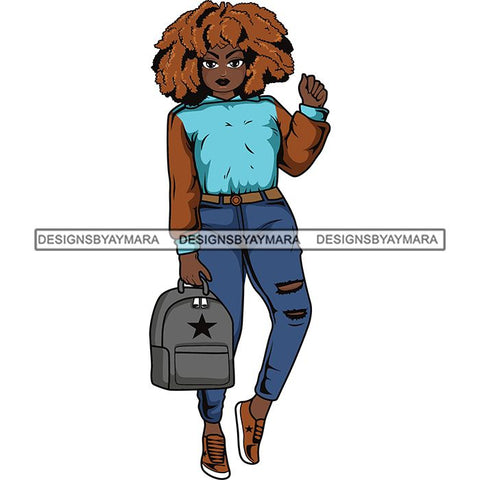 Lola Afro Beautiful Black Proud Woman .SVG Cutting Files For Silhouette and Cricut and More!