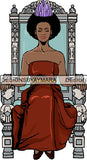 Afro Queen Goddess Melanin Nubian Glamour .PNG Print Files Not For Cutting