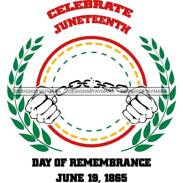June 19 Juneteenth Emancipation Freedom Holiday African American History  SVG PNG JPG Vector Cutting Files