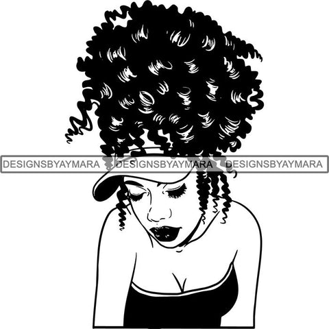 Afro Melanin Popping Dark Latina SVG Cutting Files For Silhouette Cricut and More