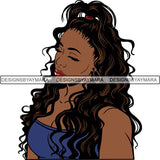 Afro Melanin Popping Dark Latina SVG Cutting Files For Silhouette Cricut and More