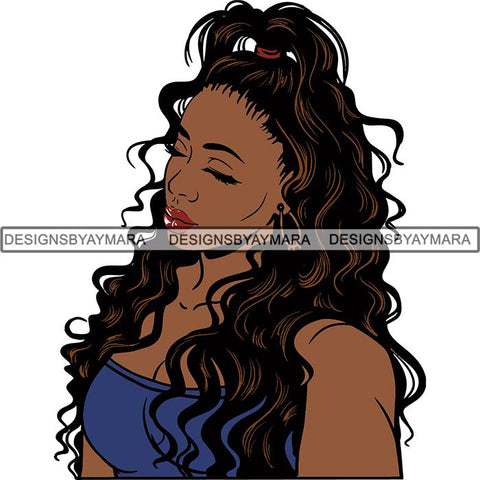 Afro Melanin Popping Dark Latina SVG Cutting Files For Silhouette Cricut and More