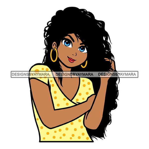 Afro Cute Lady Sassy Classy Melanin Sisi .SVG Cutting Files