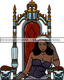 Afro Queen Goddess Melanin Nubian Glamour .PNG Print Files Not For Cutting