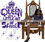 Afro Queen Goddess Melanin Nubian Glamour .PNG Print Files Not For Cutting