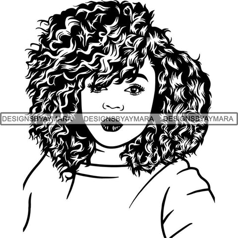 Afro Lady Black Goddess Melanin Dark Latina Morena SVG Files For Cutting and More!