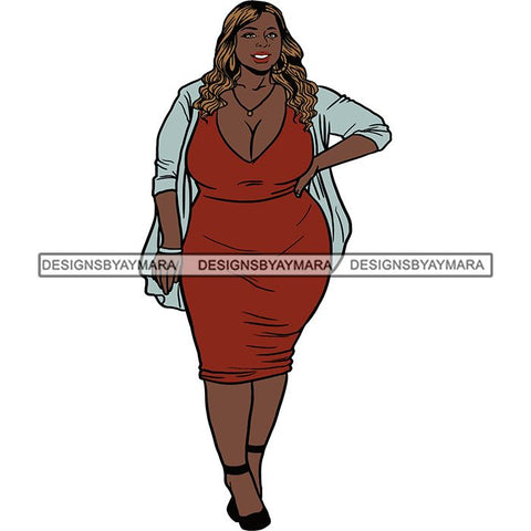 BBW Thick Thigh Woman Sassy Exotic Curvy Big Bone Goddess .SVG Cutting Files For Silhouette and Cricut and More!