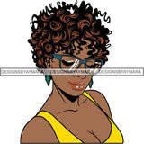 Afro Woman Nubian Melanin Popping Unique Design SVG Cutting Files For Silhouette Cricut and More