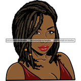 Afro Woman Braids Dreadlocks Sister-Locks Dreads Locks Hairstyle .SVG Cut Files For Silhouette and Cricut
