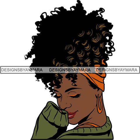 Afro Melanin Popping Nubian Queen SVG Cutting Files For Silhouette Cricut and More