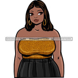 Attractive BBW Nubian Melanin Popping Beautiful African American Big Woman SVG Cutting Files