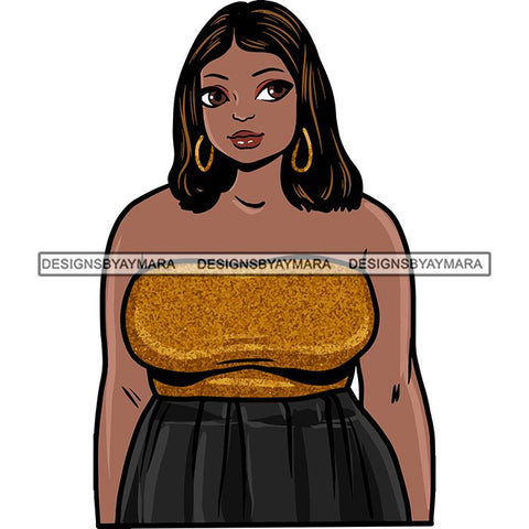 Attractive BBW Nubian Melanin Popping Beautiful African American Big Woman SVG Cutting Files