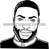 Attractive Man Bearded Hipster Model Fashion Male Guy Stylish Mustache Close-up Sexy Macho Manly SVG Files For Cutting