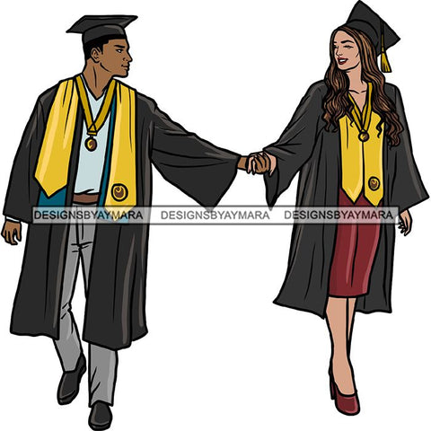Graduation Achievement Hard Work Diploma Success Robe Cap Certificate College SVG Cutting Files