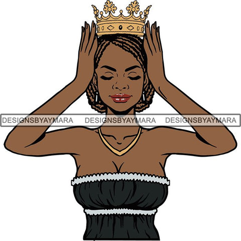 I'm The Queen Afro Goddess SVG Files For Cutting and More
