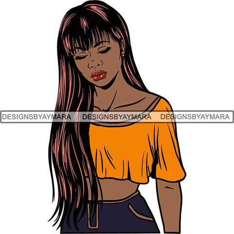 Afro Melanin Popping Dark Latina SVG Cutting Files For Silhouette Cricut and More
