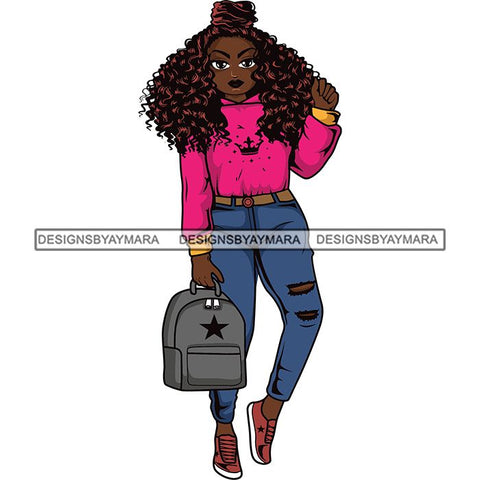Lola Afro Beautiful Black Proud Woman .SVG Cutting Files For Silhouette and Cricut and More!