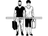 Man Getaway Trip Friends SVG Cut Files For Silhouette and Cricut