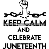 Juneteenth Emancipation Freedom June 19 Holiday African American History  SVG PNG JPG Vector Cutting Files