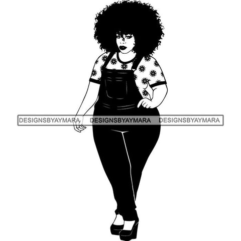 Afro Lady Black Goddess Melanin Dark Latina Morena SVG Files For Cutting and More!