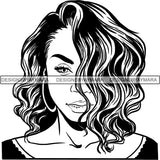 Afro Latina Woman SVG Cutting Files For Silhouette Cricut and More