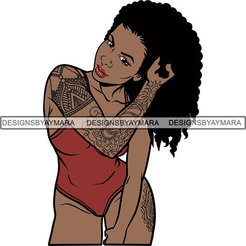 Afro Woman Goddess Diva Melanin Love Sensual .SVG Cut Files For Silhouette and Cricut and More!