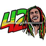 Rasta High Life Smoking Weed Everyday 420 Cannabis Pot Head Weed Leaf Grass Marijuana Joint Blunt Stoned SVG Cutting Files